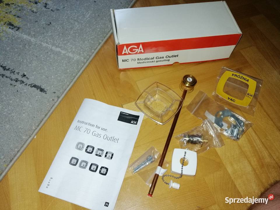 osprzęt medyczny do poboru próżni firmy AGA typ MC 70 Poleca