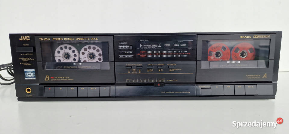 Magnetofon JVC TDW111 casette deck wielkopolskie Międzychód sprzedam