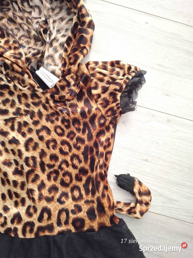 Kostium strój gepard leopard pantera z ogonem i Koszalin sprzedam