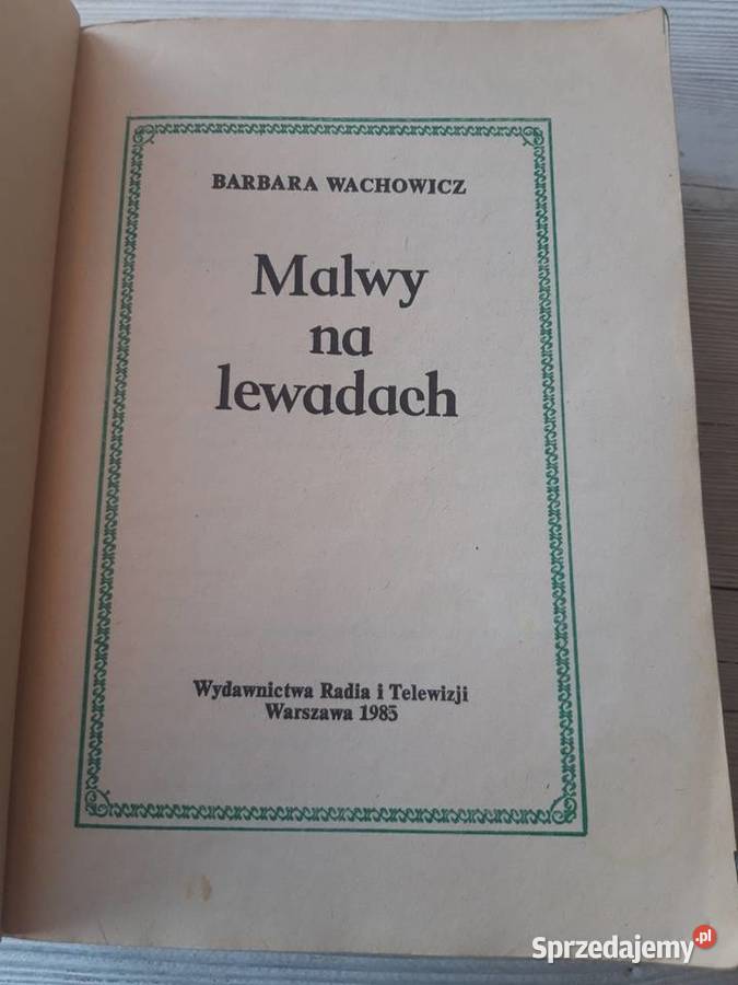 Malwy na lewadach Barbara Wachowicz 1985 Bielsko-Biała