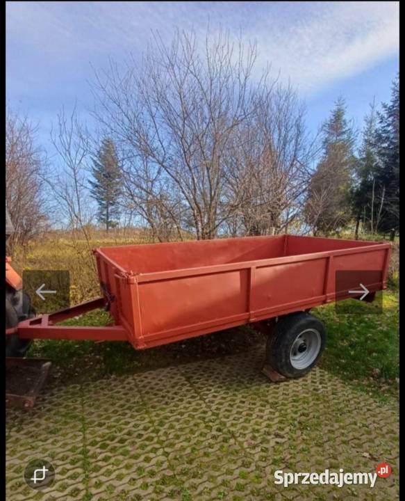 Przyczepa jednoosiowa nieuszkodzony Zagórz