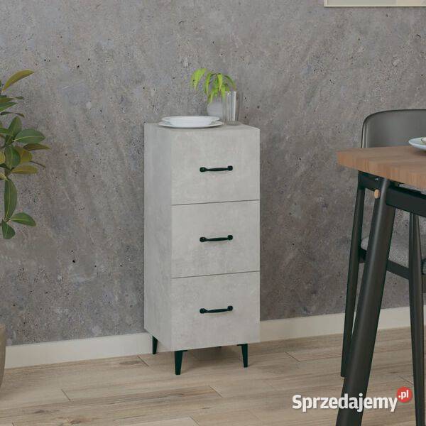 vidaXL Szafka szarość betonu 345x34x90 SKU812352