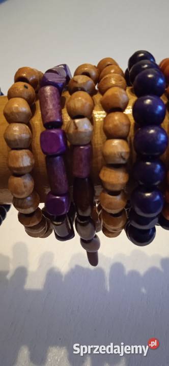 BRANSOLETKI Z NATURALNEGO DREWNA Z AMERYKI Piła