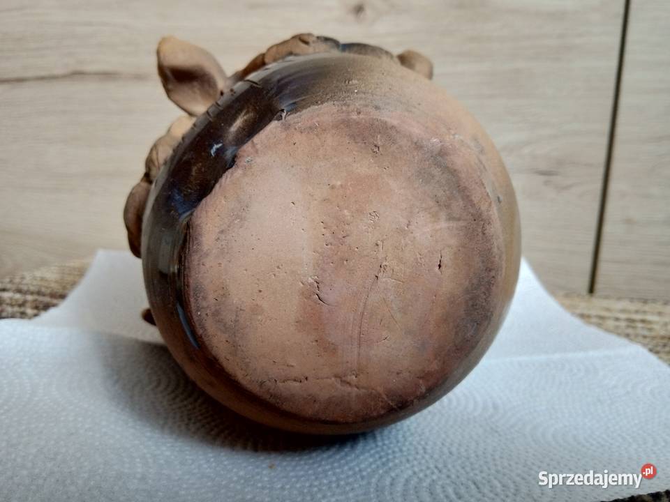 gliniana figurka skarbonka nowa na prezent Zielona Łąka