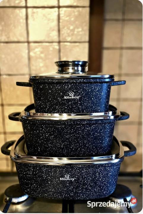 199 Zestaw 3 brytfanek Klonberg Dom i Ogród Zabrze