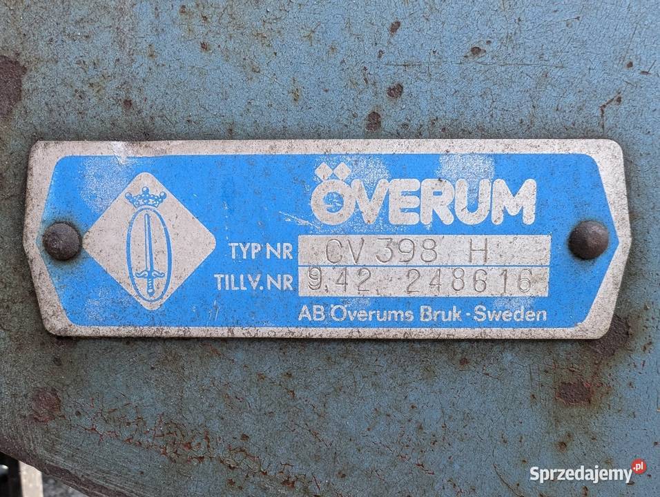 Pług obrotowy 3 skibowy Overum łódzkie Krośniewice sprzedam