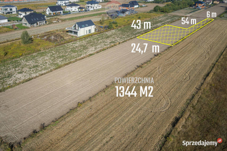 Działka budowlana 1094 m2 w Ładach koło Raszyna mazowieckie Łady
