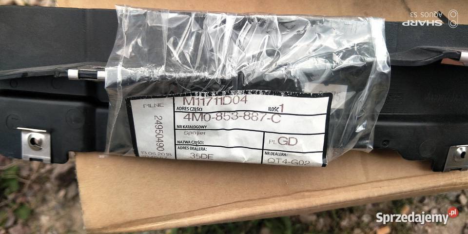 Audi Q7 II Nowe wzmocnienie atrapyhokej dolny łódzkie Łódź