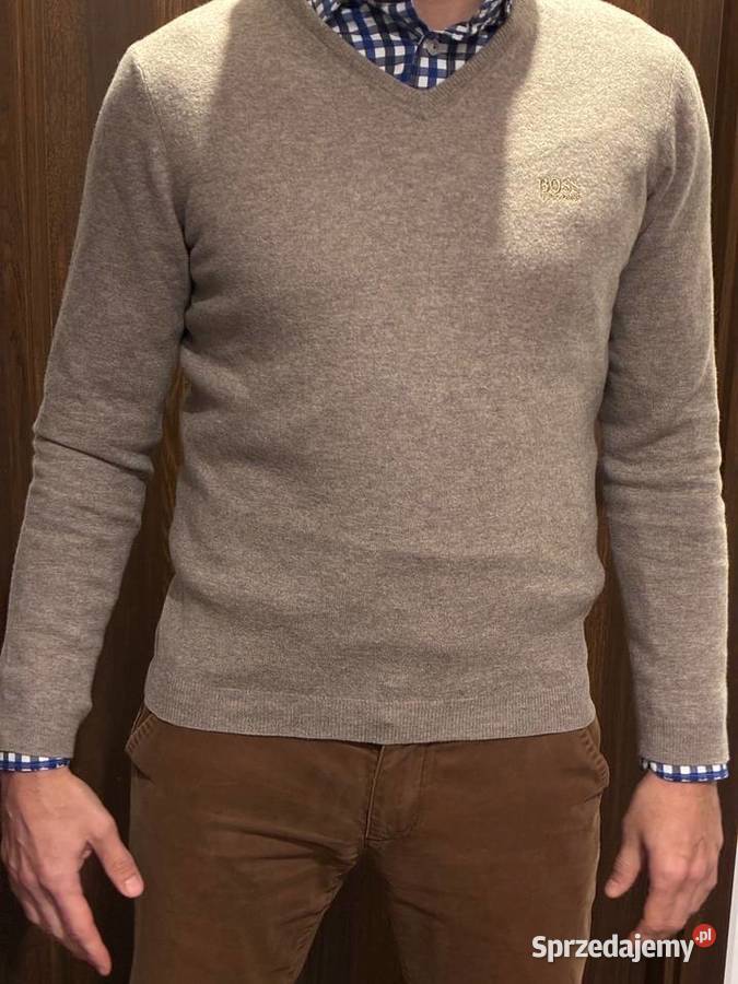 Beżowy sweter Hugo Boss rozmiar M Elbląg