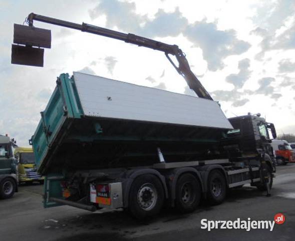 Wywrotka 4 osiowa 8x4 z dzwigiem Man Tgs Warszawa
