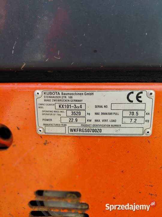 Kubota kx10134 Kruszyna
