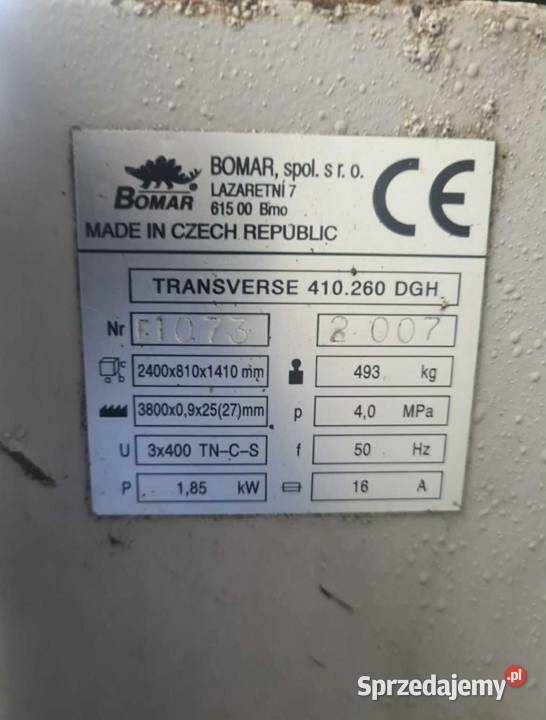Piła Bomar 410260 DGH Transverse Falownik Bratoszewice