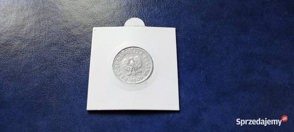 Stare monety 50 groszy 1949 PRL Polska skrętka Lesko
