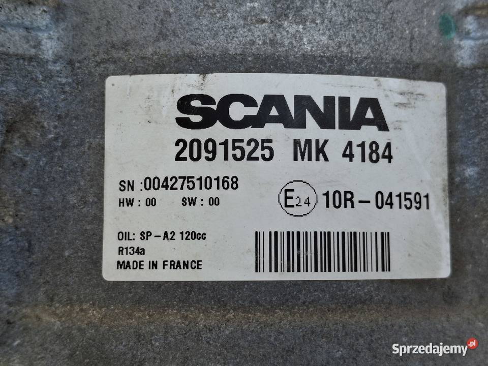 SCANIA R S NGS KOMPRESOR SPRĘŻARKA KLIMATYZACJI ciężarowe Bieleń sprzedam