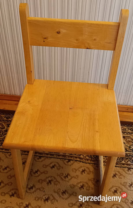 Krzesełko z litego drewna sosnowego dziecka Zarszyn