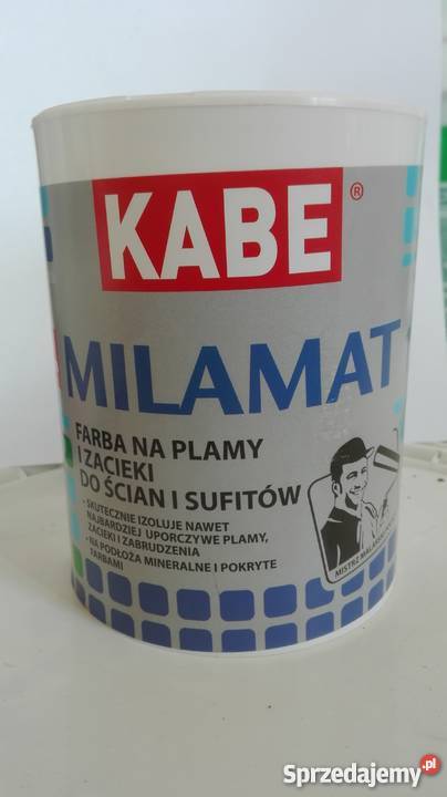 MILAMAT Farba na plamy i zacieki do ścian i