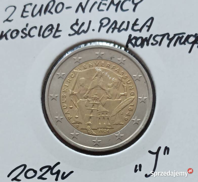 2 Euro Niemcy 2024 r men J rocznica Konstytucji Konin