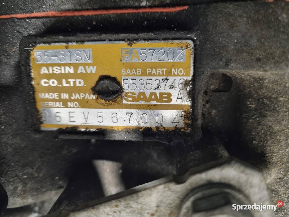 SKRZYNIA BIEGÓW Saab 93 93 II 20 T TURBO BENZYNA osobowe Chełm