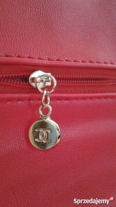 Torebka TORBA chanelka CHANEL czerwona na