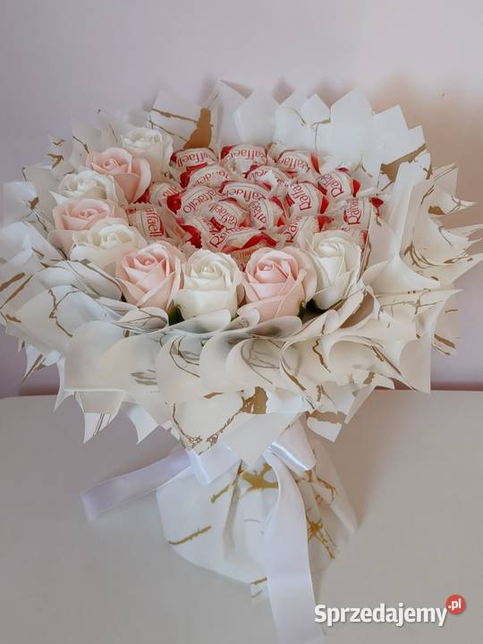 Bukiet jadalny bukiet ze słodyczy Raffaello róże Warszawa sprzedam