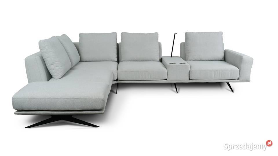 Narożnik Sines z barkiem w tkaninie NURIEL 300 343cm Woźniki