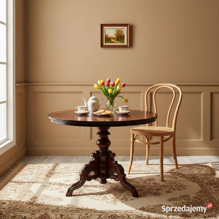 Ława Stolik kawowy rzeźbiony LUDWIK Filip wielkopolskie