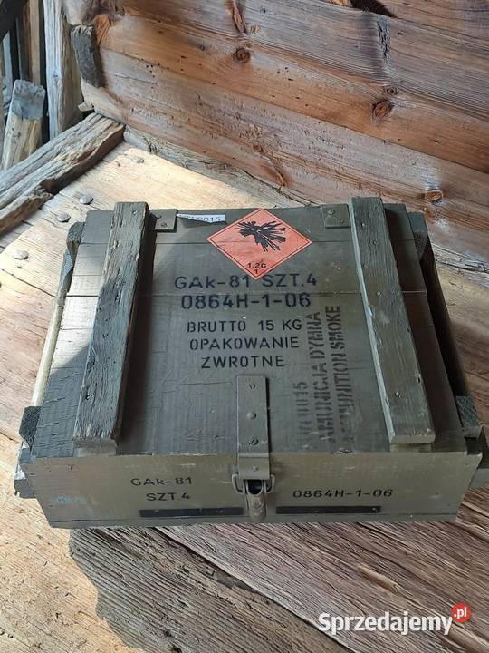 Skrzynia wojskowa drewniana Kalisz sprzedam