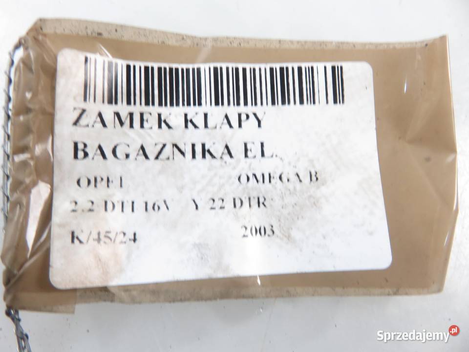 ZAMEK KLAPY OPEL OMEGA B 90494802 sprzedam