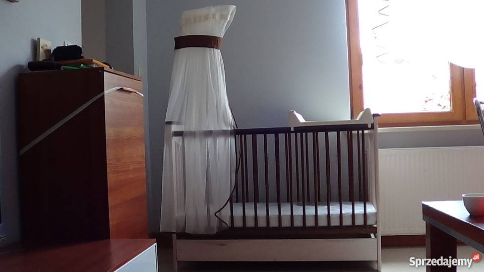 ŁÓŻECZKO DREWNIANE DREWEX z nowym materacykiem lubelskie Łuków