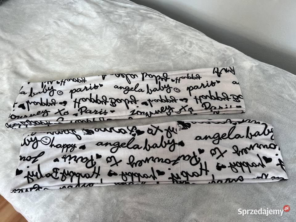 Szalik chustka apaszka komin kremowy z napisami podkarpackie Jasło