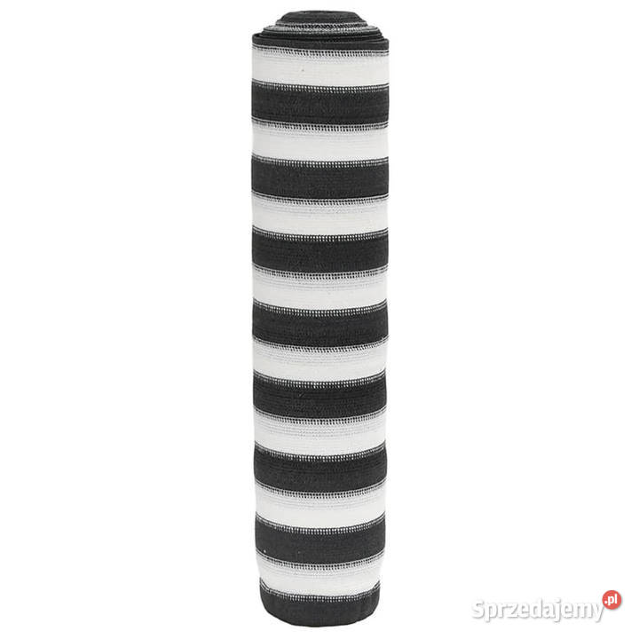 Siatka cieniująca antracytowobiała 15x10 m HDPE