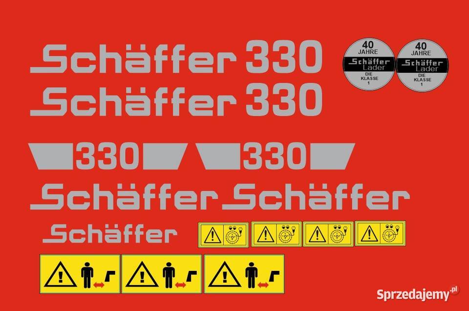 Naklejki Schaffer 330 i inne modele super mocne sprzedam