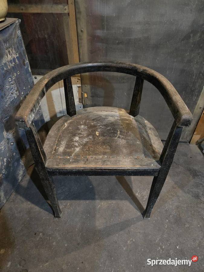 Fotel gabinetowy dębowy renowacji