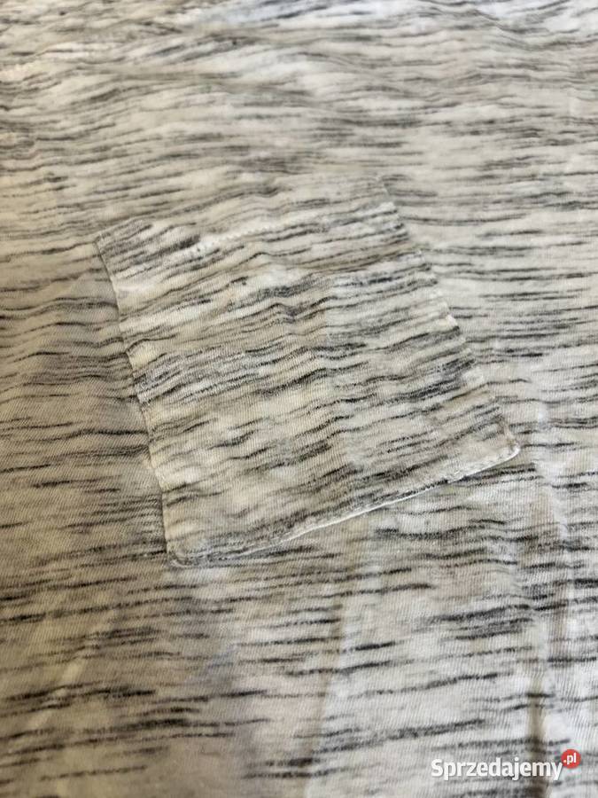 Bluzka z rękawem 34 jasna szary melanż 3/4 Jasło