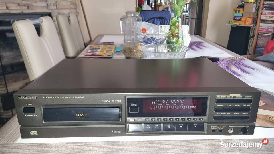 Odtwarzacz CD Technics SLPG400A Level Meter Peak łódzkie Warta sprzedam