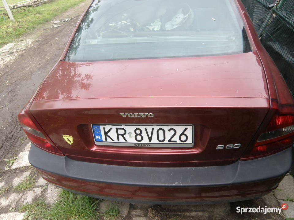 Zderzak tylny tył Volvo s80 I 9806 bordowy 45446 małopolskie Kraków