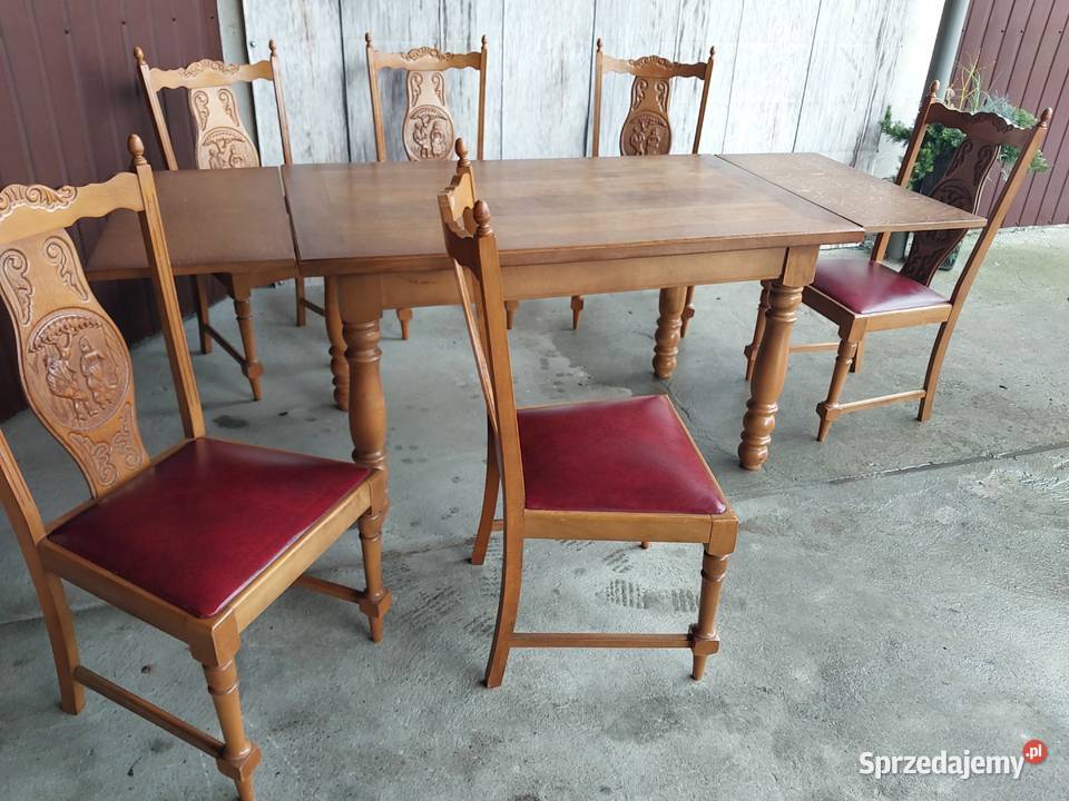 zestaw stylowy stół z krzesłami Byczyna
