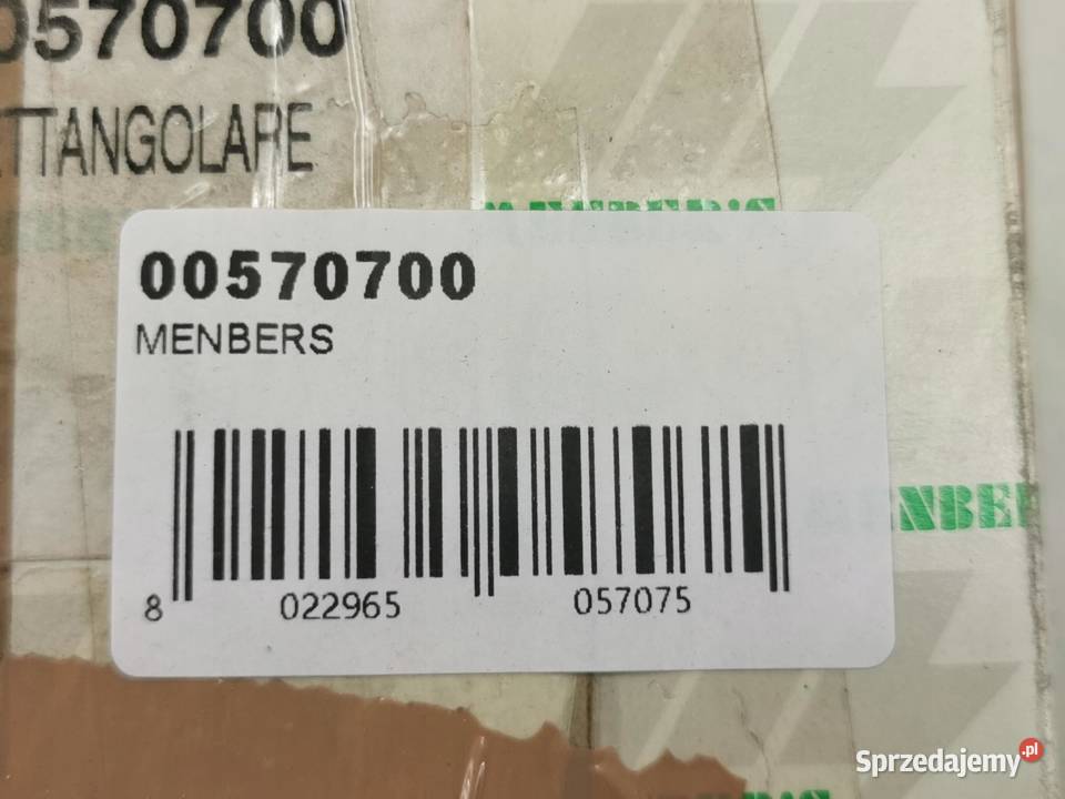 GNIAZDO PRZYCZEPY ALUMINIOWE MENBERS 00570700 Części montażowe