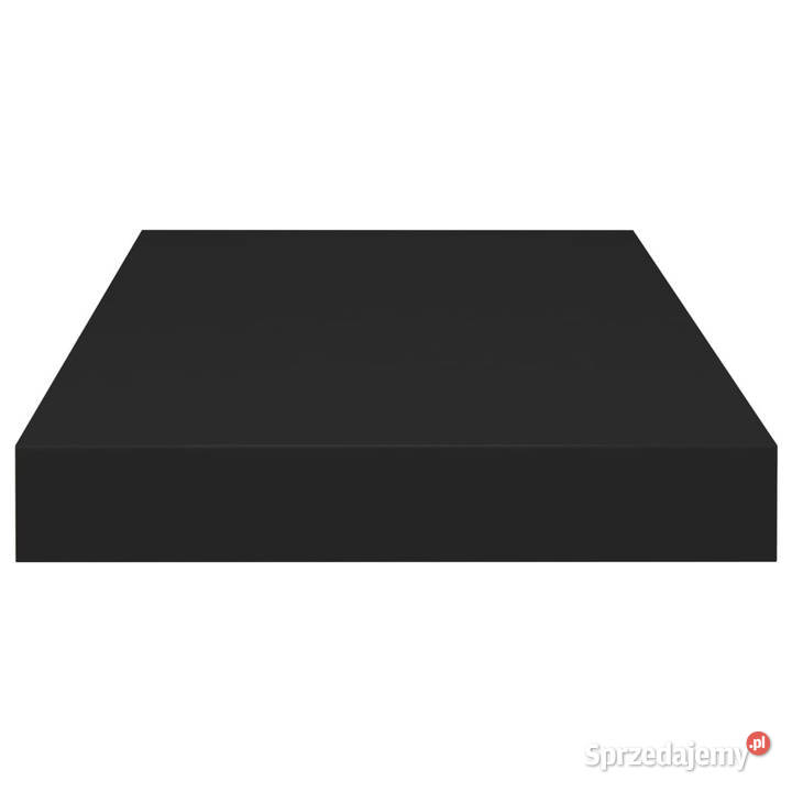 Półki ścienne 4 czarne 50x23x38 MDF WM323831