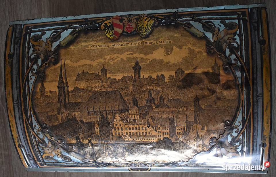 Metalowa puszka ozdobna z lat 80 90 tych Chełmno sprzedam