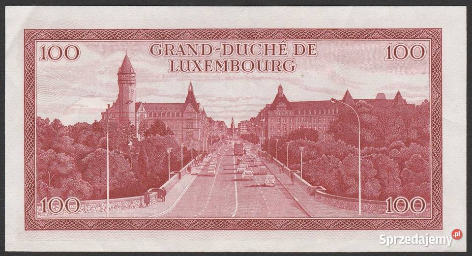 LUKSEMBURG 100 FRANKÓW 1970 STAN 2 łódzkie Łódź