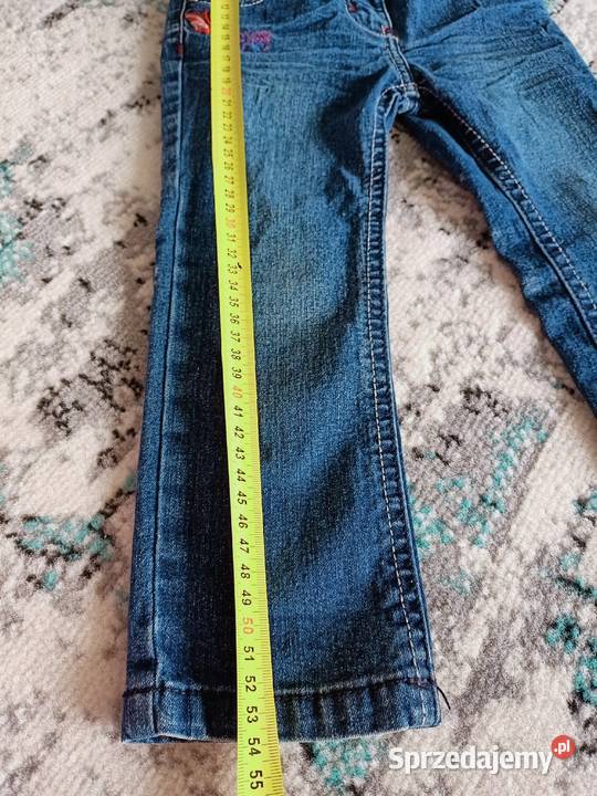 Spodnie dziewczęce jeansowe 92 Dla Dziecka Płock