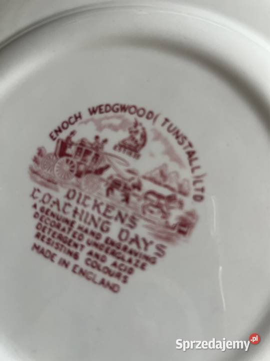 Talerzyk Wedgwood Dickens Coaching Days England Gdańsk sprzedam