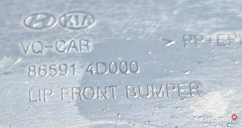 Kia Carnival III Dolny spoiler zderzaka mazowieckie