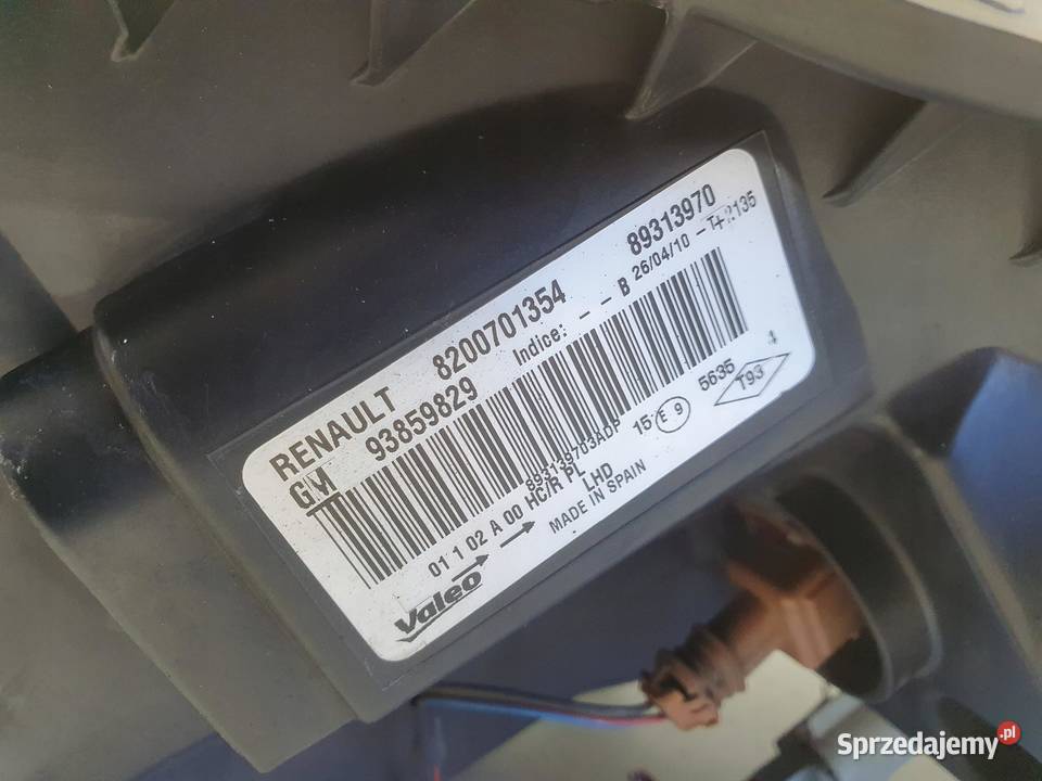 LAMPA Opel Vivaro Trafic LIFT LEWY PRZÓD lewa Rudka