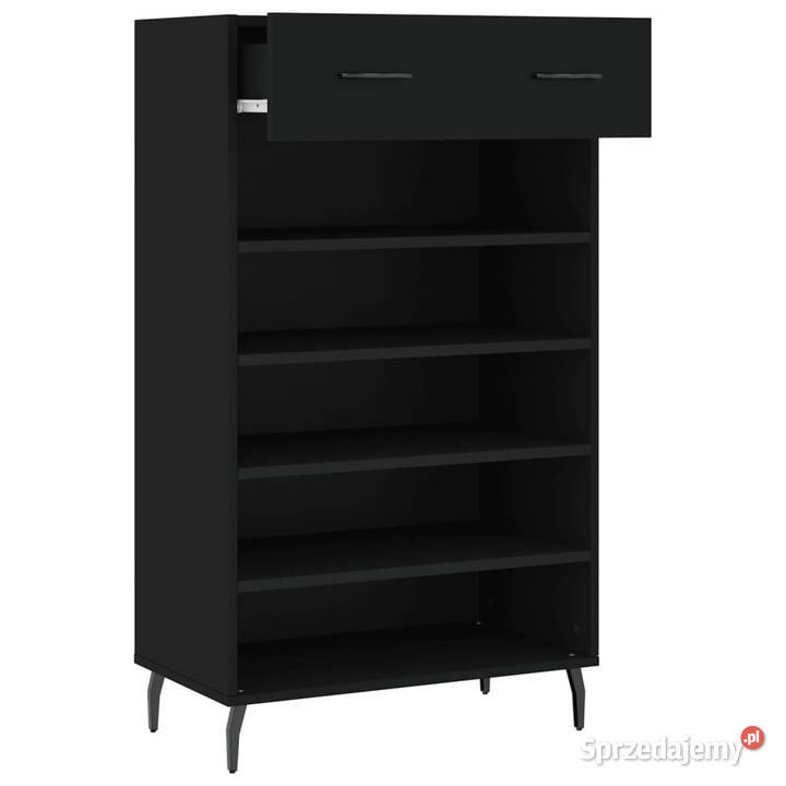 Szafka na buty czarna 60x35x105 materiał Warszawa
