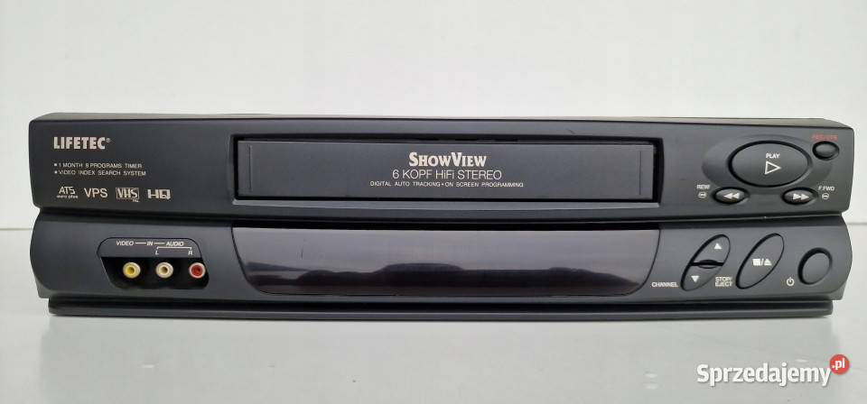 Video magnetowid Lifetec LT8950 6 head VHS Międzychód