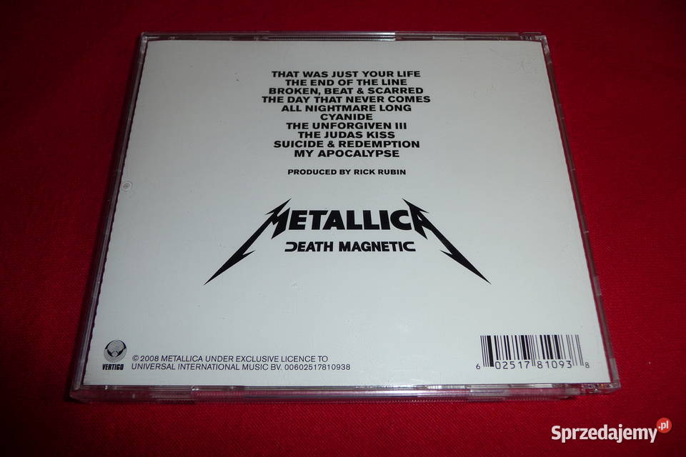 Metallica Death Magnetic CD 1 płyta lubelskie Lublin