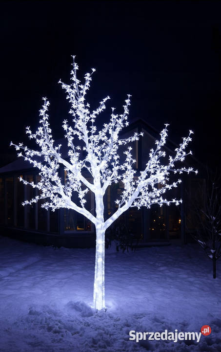 Drzewko led flash kwiat wiśni 180 kolor zimny Czajków