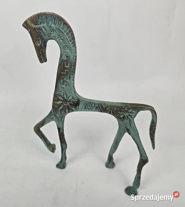 Mid Century Modern Koń grecki etruski w stylu Bronisze sprzedam